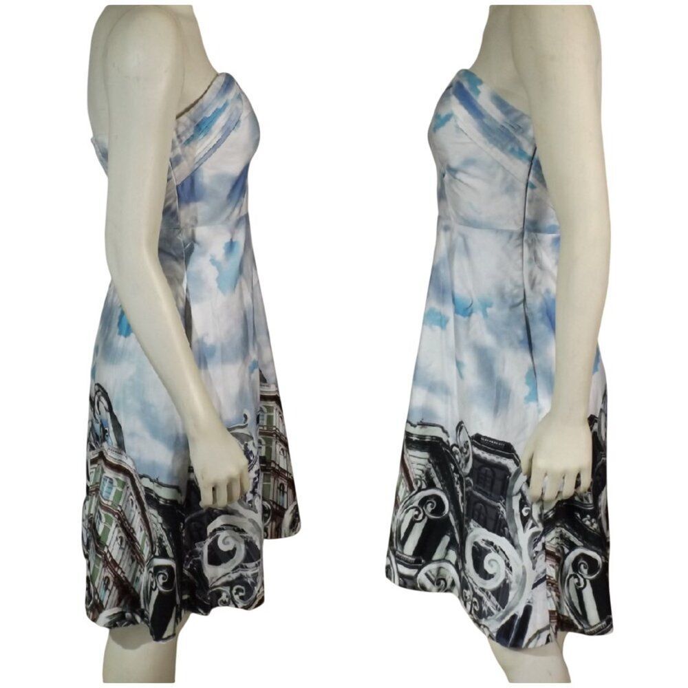 Moulinette Soeurs/Anthropologie Strapless Dress, 2, Skyward, Origami Bodice - Picture 8 of 15